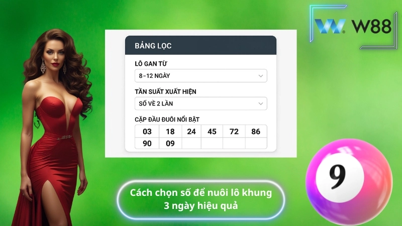 Cách chọn số để nuôi lô khung 3 ngày hiệu quả
