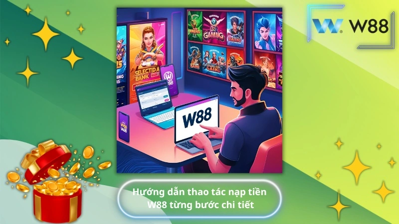 Hướng dẫn thao tác nạp tiền W88 từng bước chi tiết